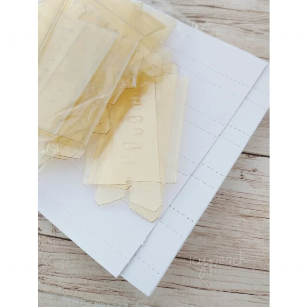Hanging File Folder Tabs with Inserts 25 Pack Plastic Index Tabs Office Supply